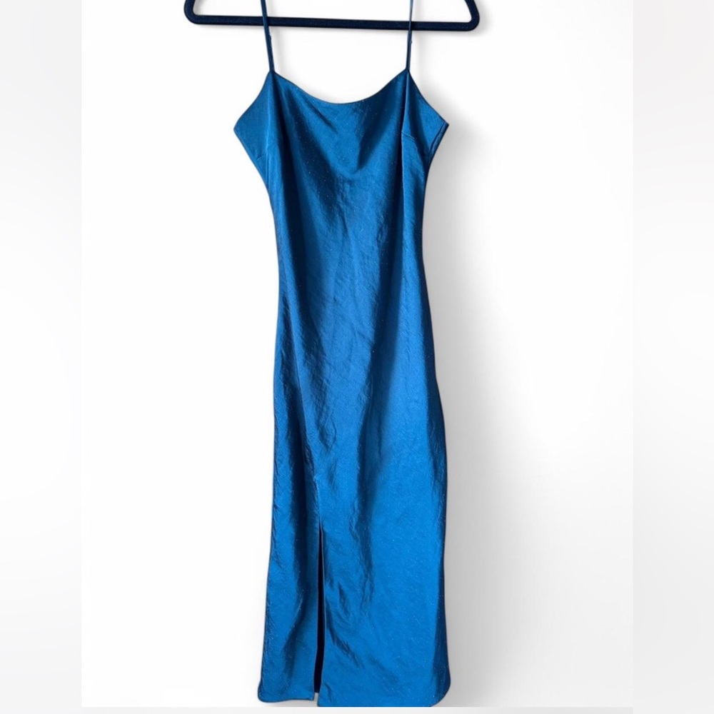 Elegant Green Silk Dress